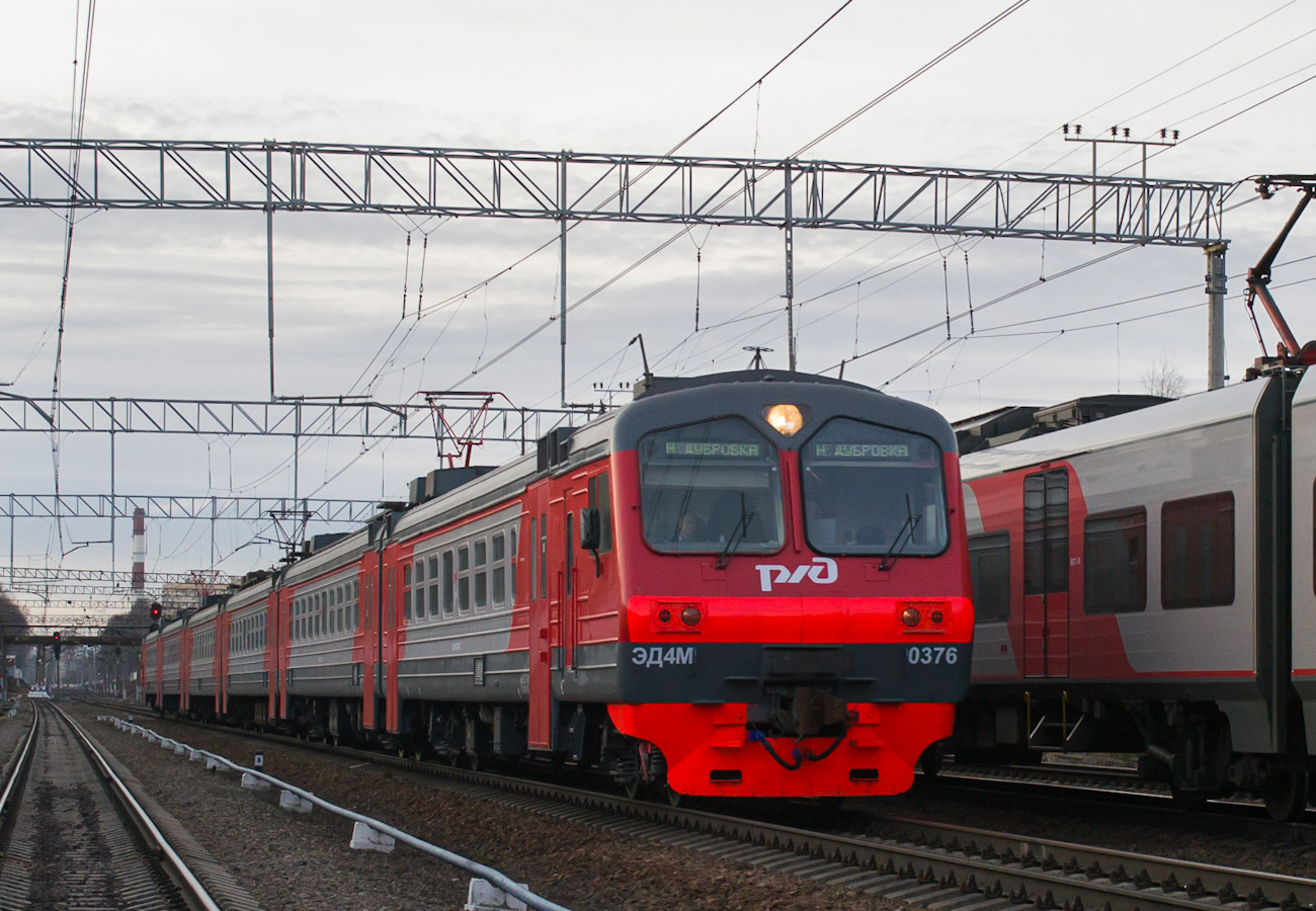 Октябрьская железная дорога, № ЭД4М-0376 &mdash; 