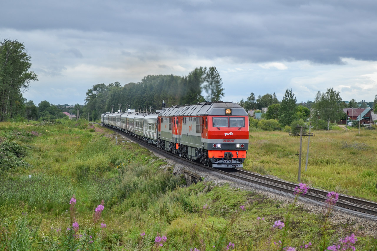 Октябрьская железная дорога, № ТЭП70БС-299 — 