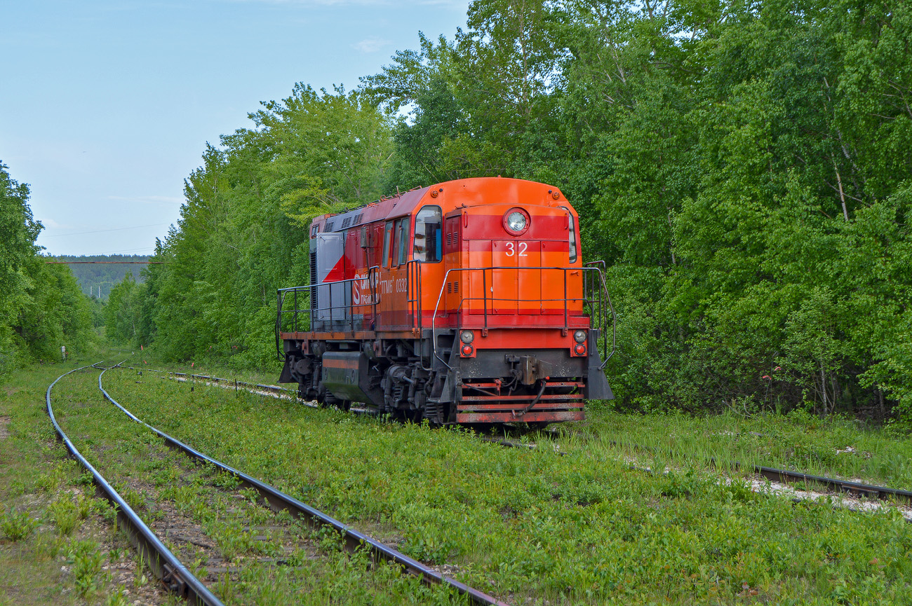 Свердловская железная дорога, № ТГМ6Д-0332 — 