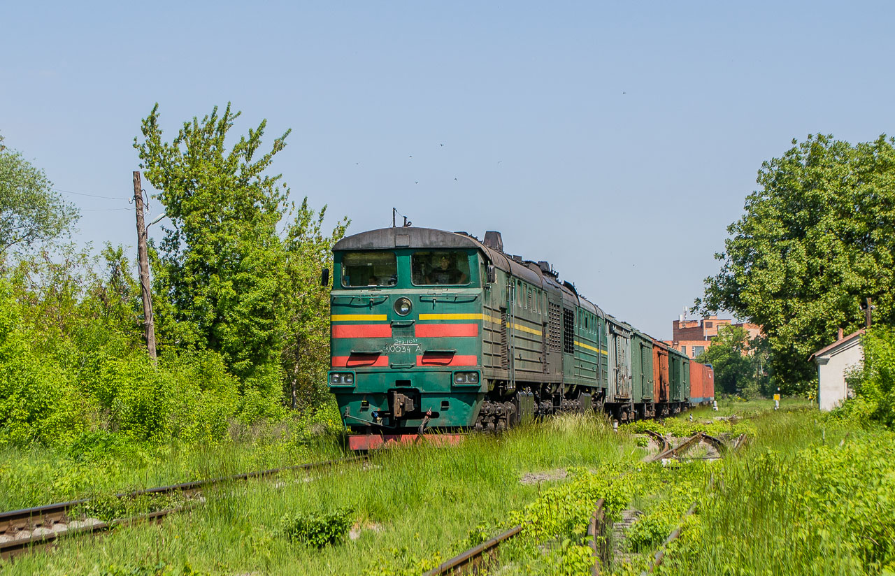 Одесская железная дорога, № 2ТЭ10УТ-0034 — 