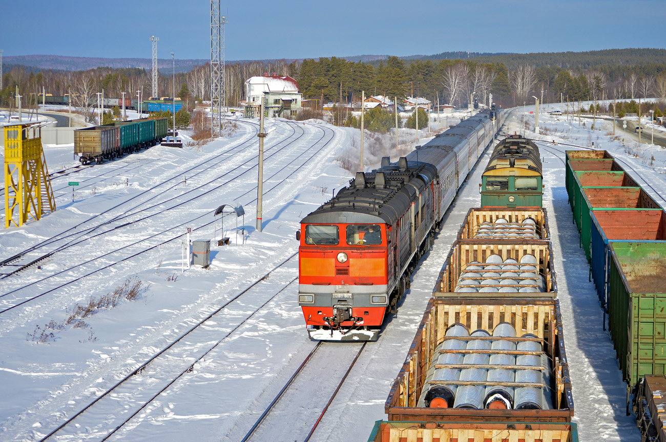 Южно-Уральская железная дорога, № 2ТЭ10У-0472 — 