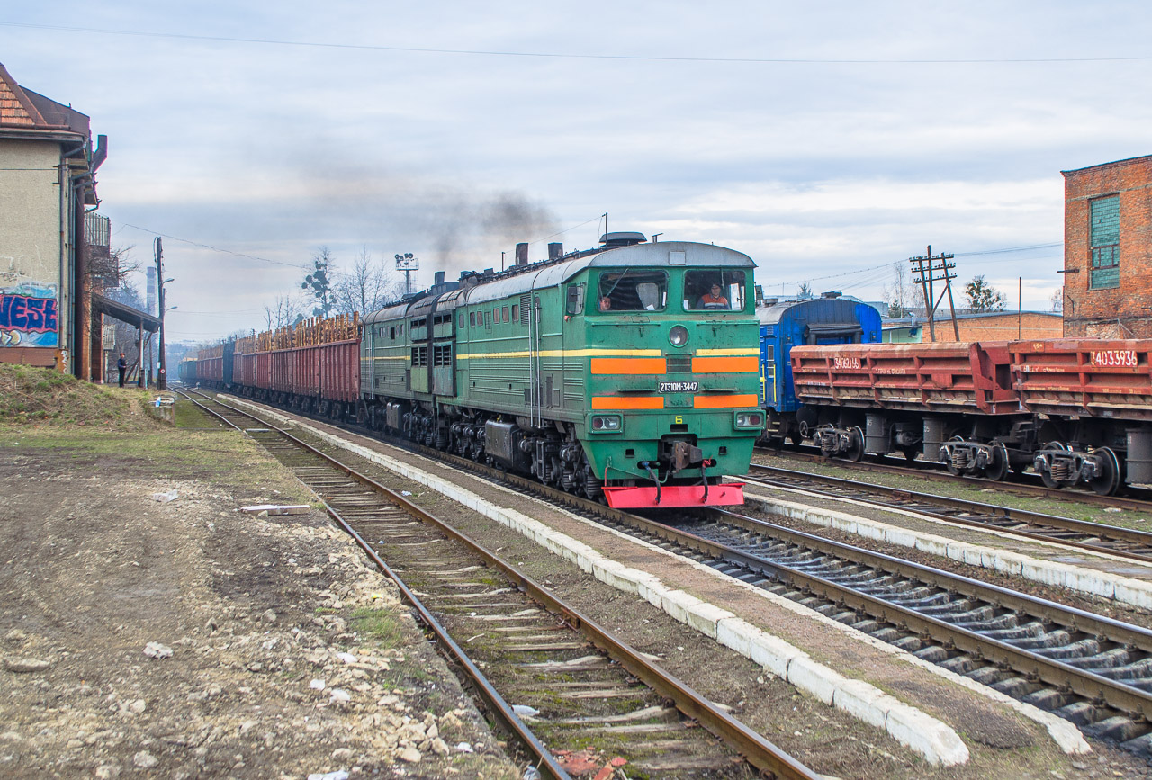 Одесская железная дорога, № 2ТЭ10М-3447 — 