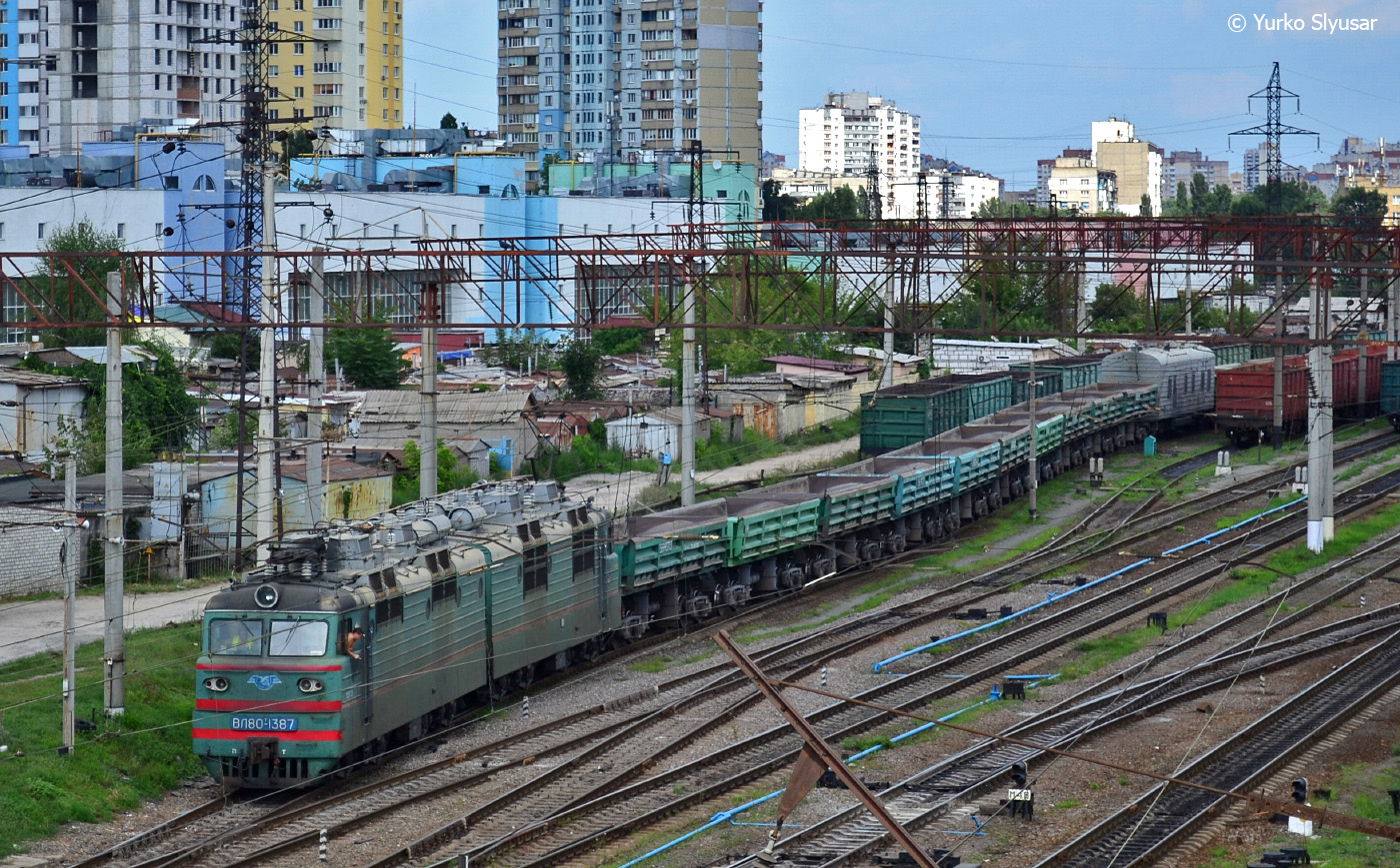 Юго-Западная железная дорога, № ВЛ80Т-1387 — 