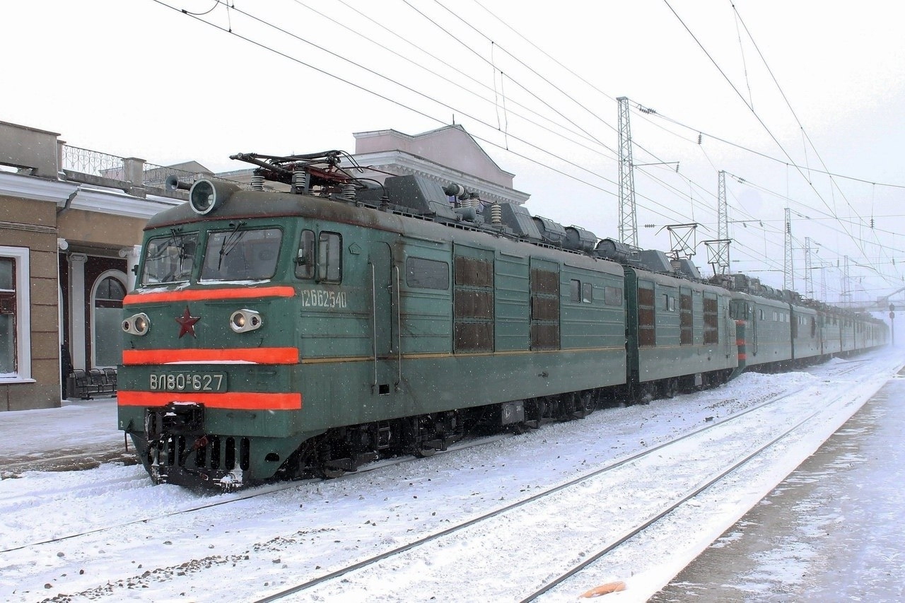 Северо-Кавказская железная дорога, № ВЛ80К-627 — 