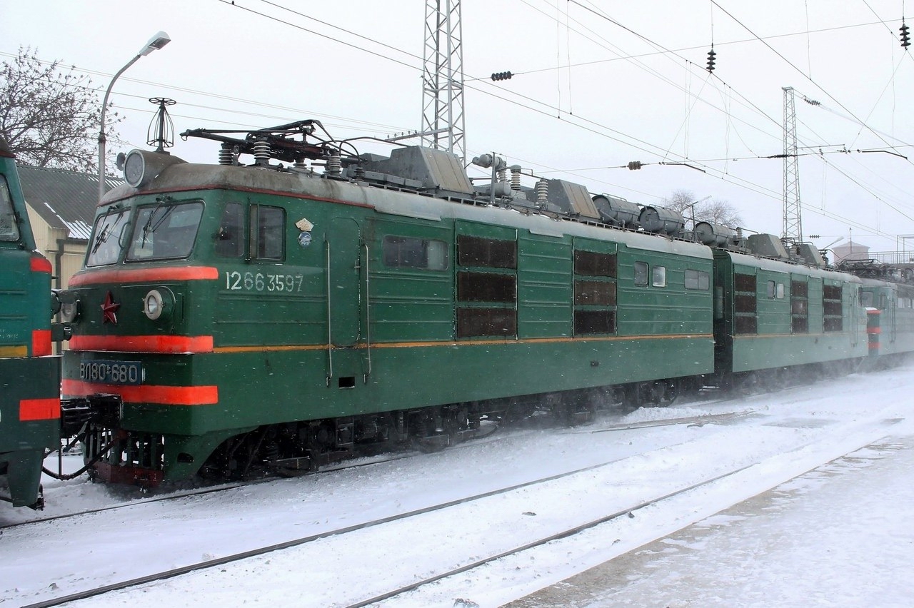 Северо-Кавказская железная дорога, № ВЛ80К-680 — 