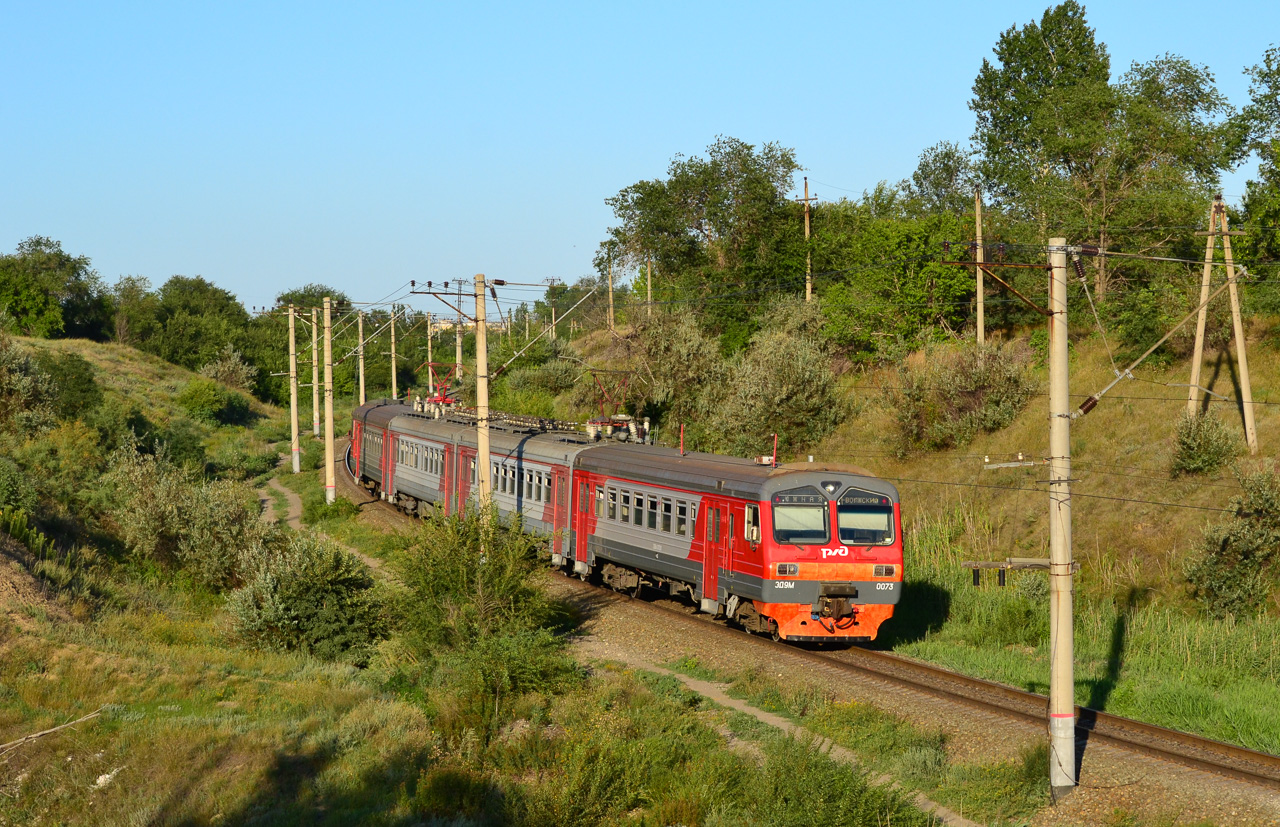 Приволжская железная дорога, № ЭД9М-0073 — 