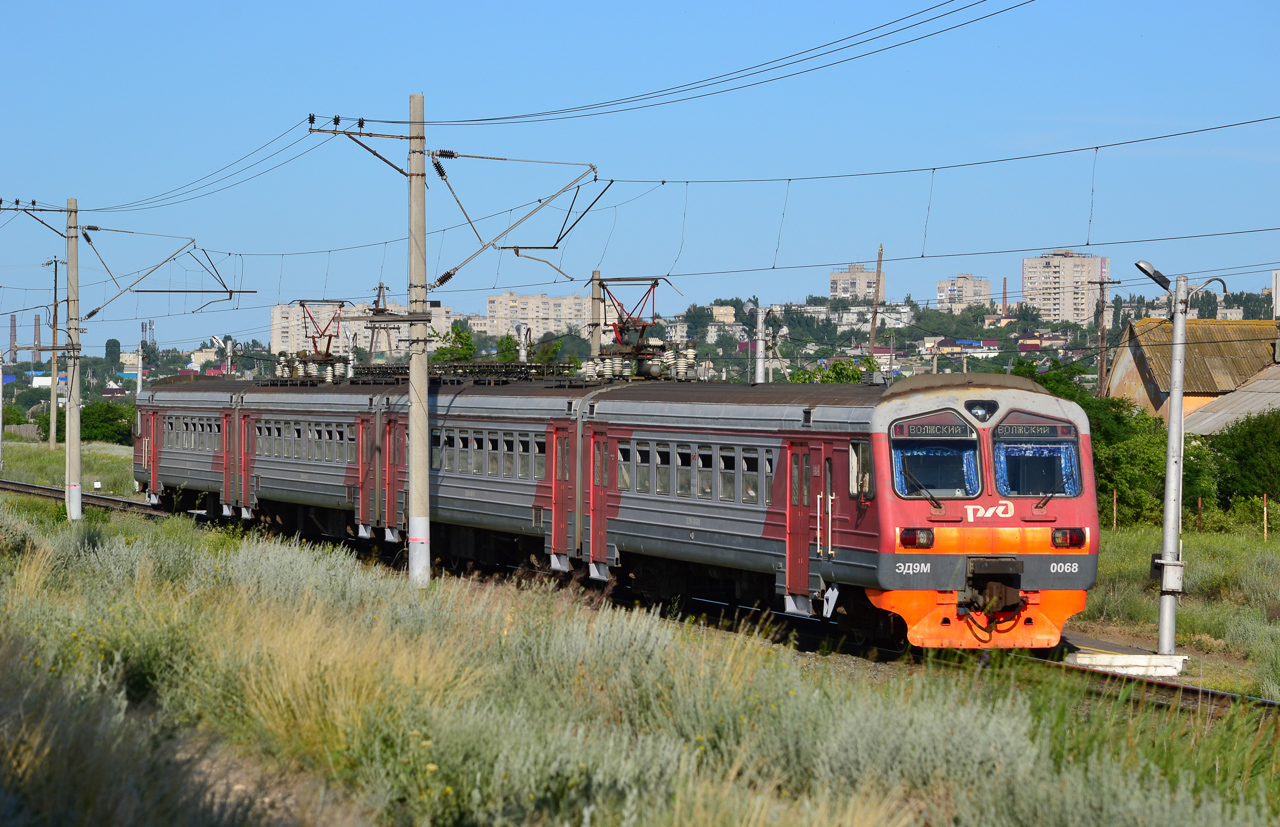 Приволжская железная дорога, № ЭД9М-0068 — 