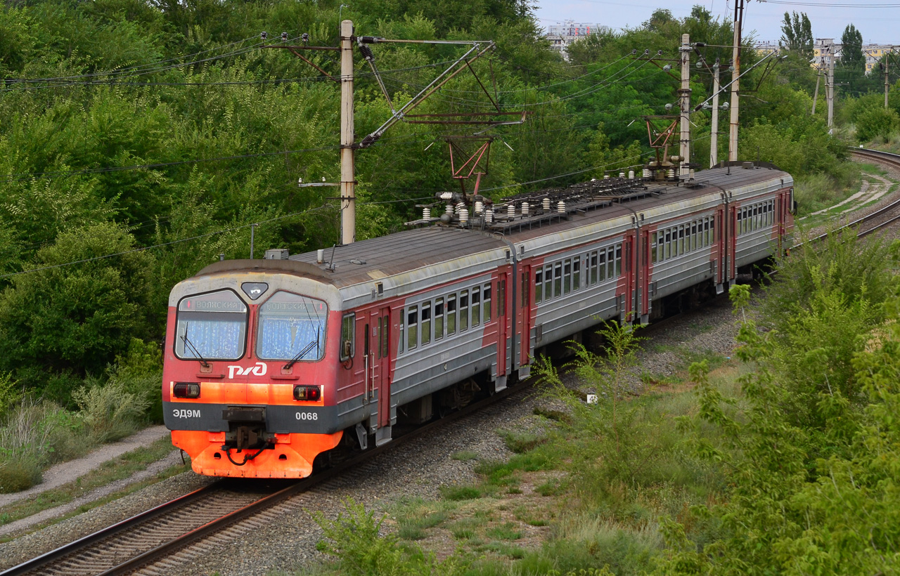 Приволжская железная дорога, № ЭД9М-0068 — 