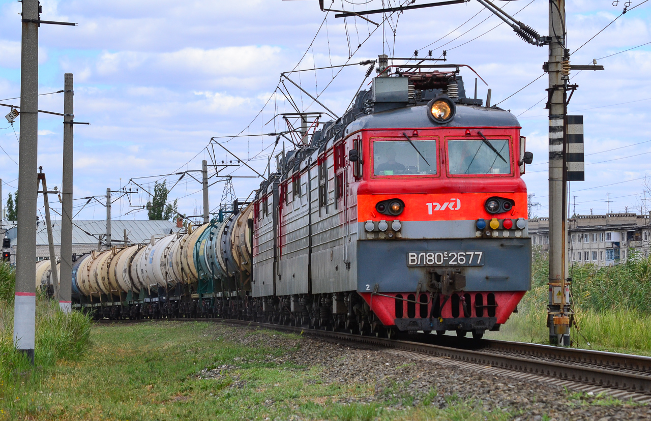 Приволжская железная дорога, № ВЛ80С-2677 — 