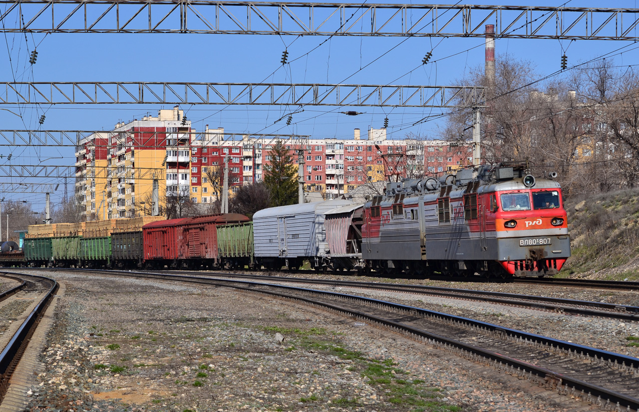 Приволжская железная дорога, № ВЛ80Т-807 — 