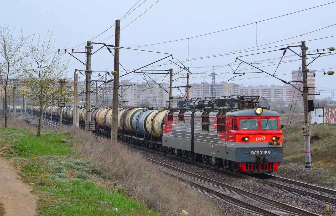 Приволжская железная дорога, № ВЛ80С-188 — 