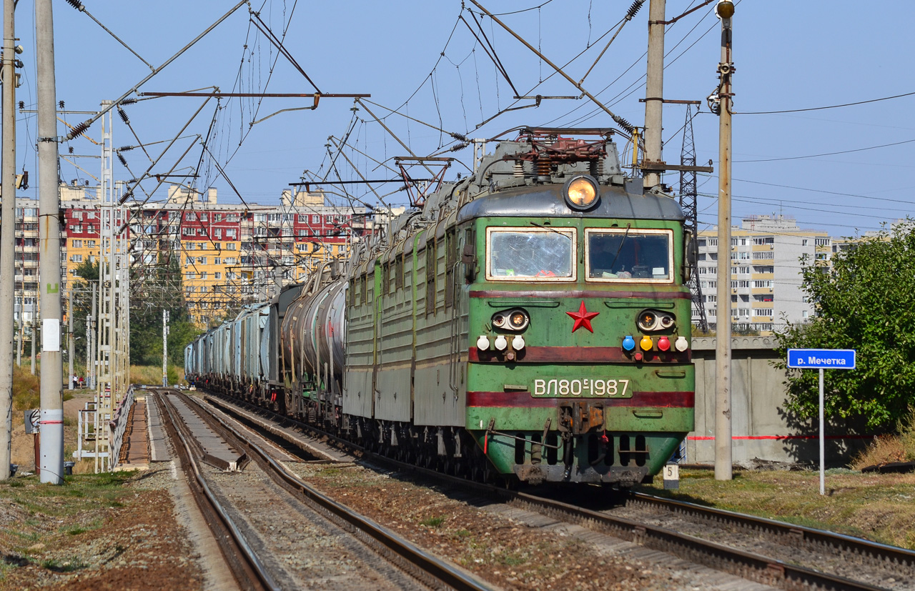 Приволжская железная дорога, № ВЛ80С-1987 — 