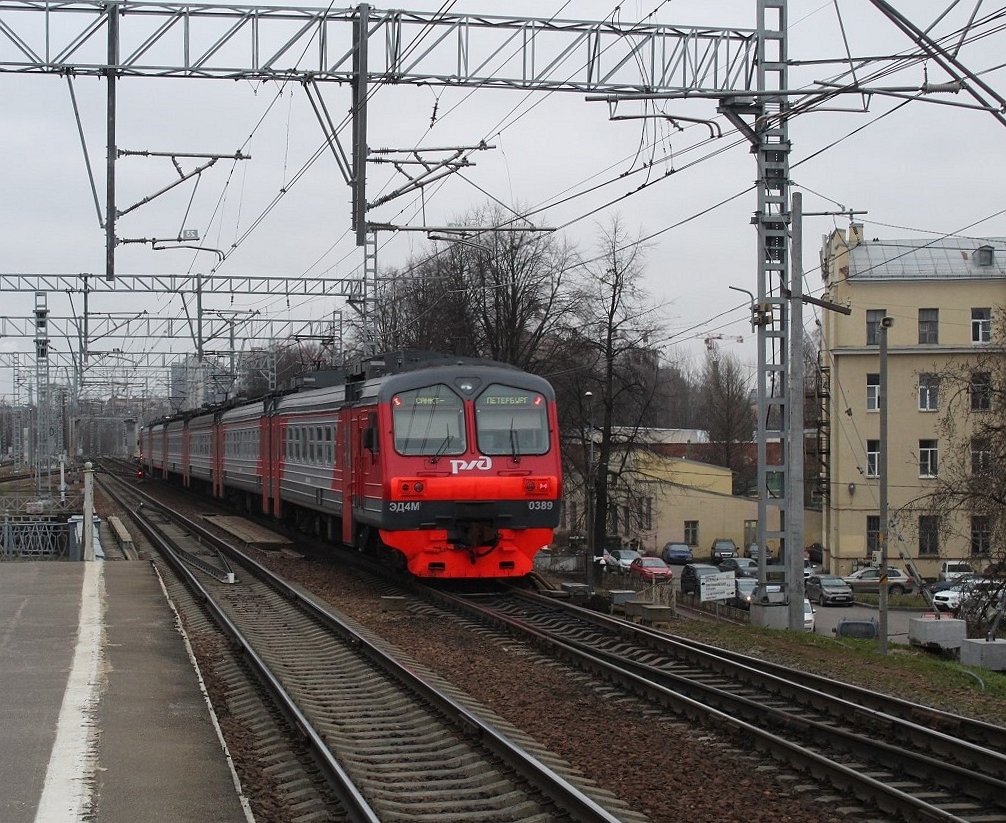 Октябрьская железная дорога, № ЭД4М-0389 — 