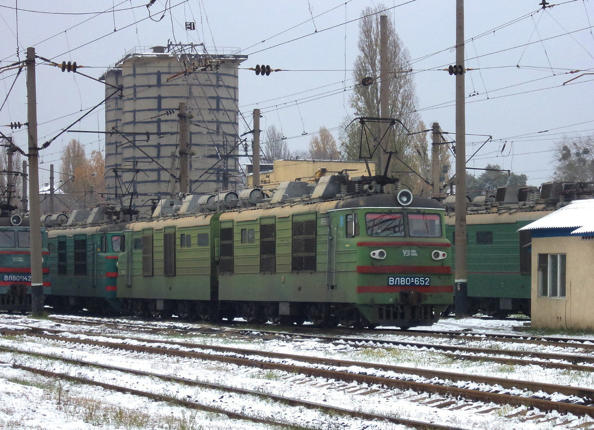 Юго-Западная железная дорога, № ВЛ80К-652 — 