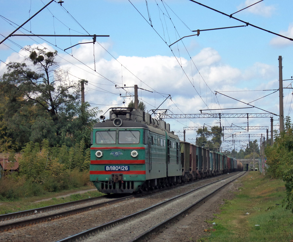 Юго-Западная железная дорога, № ВЛ80К-126 — 