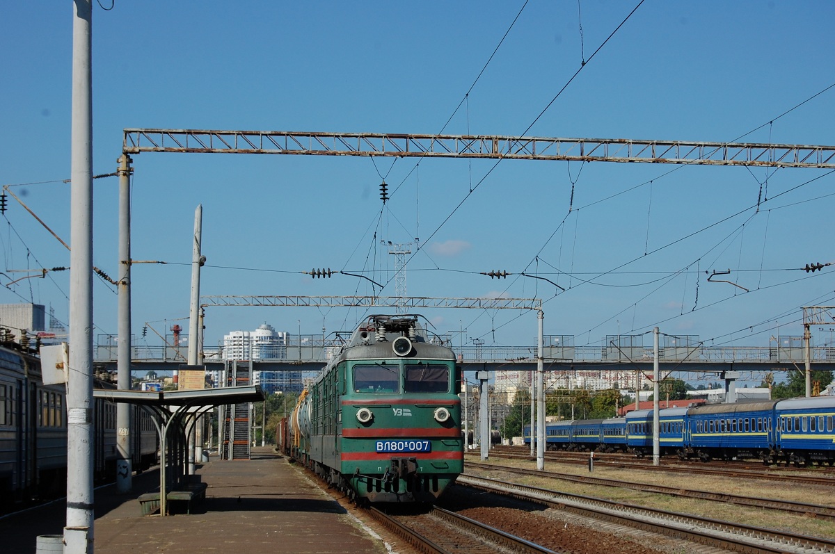 Юго-Западная железная дорога, № ВЛ80К-007 — 