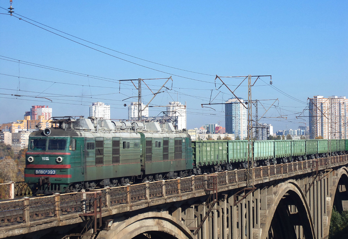 Юго-Западная железная дорога, № ВЛ80К-393 — 