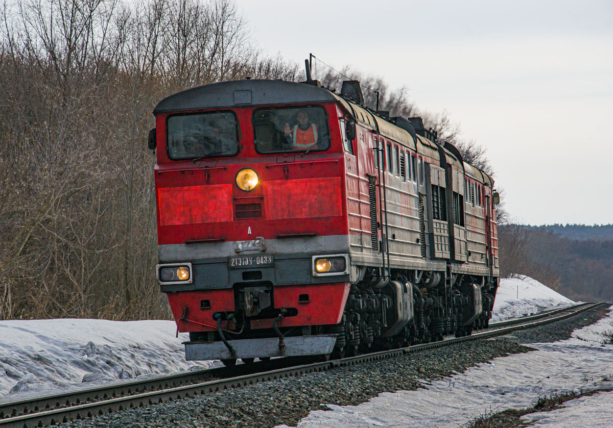 Куйбышевская железная дорога, № 2ТЭ10У-0433 — 