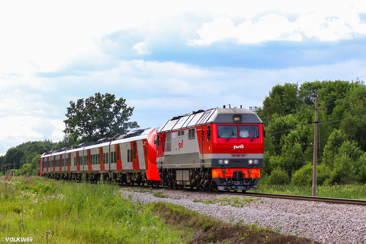 Октябрьская железная дорога, № ТЭП70БС-327 — 