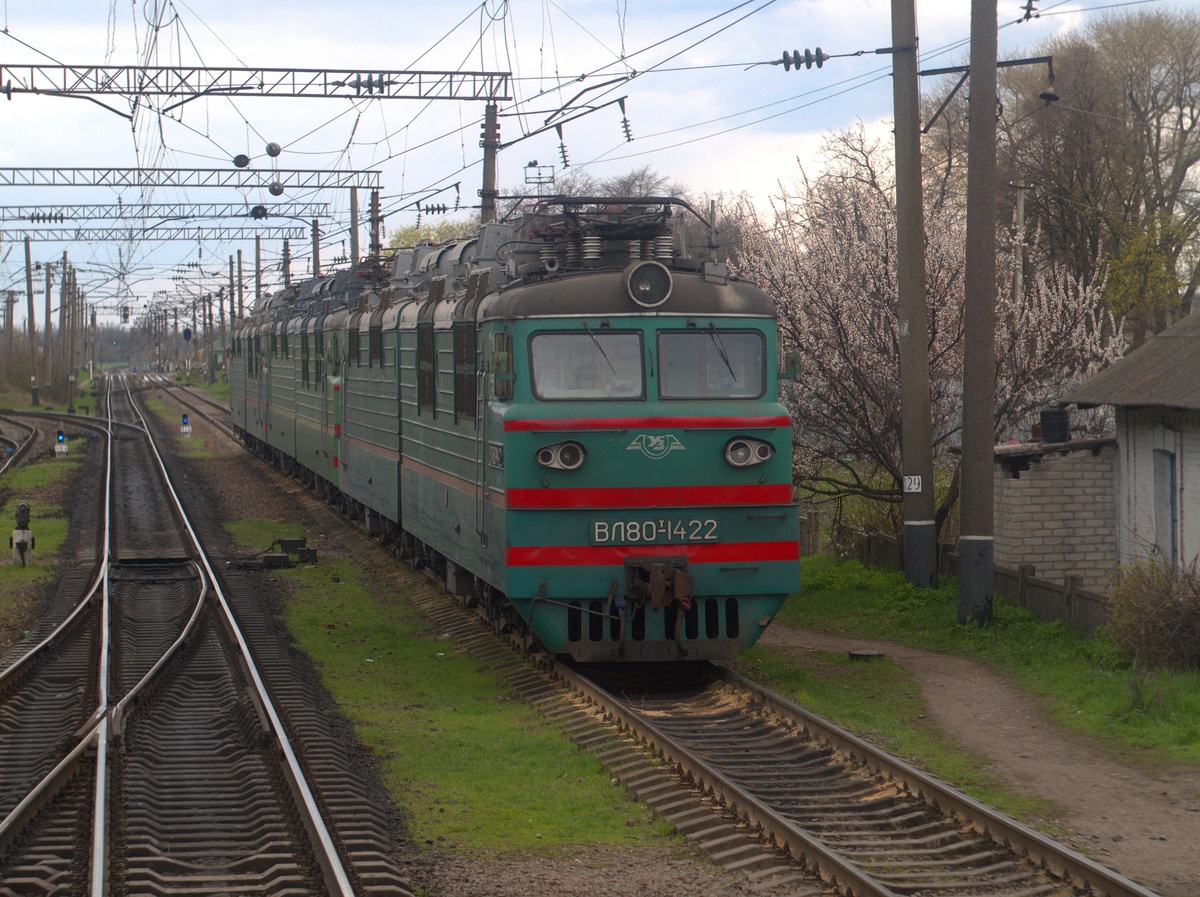 Одесская железная дорога, № ВЛ80Т-1422 — 