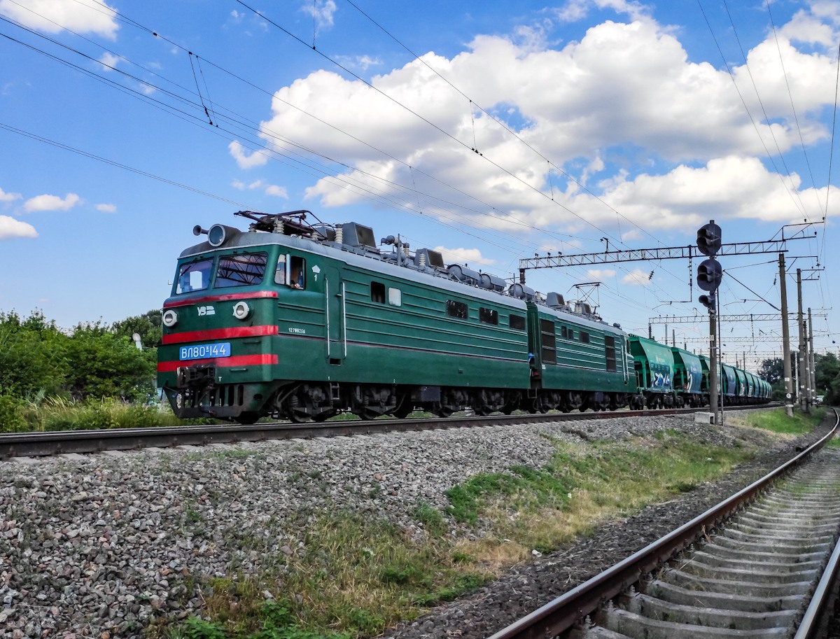 Юго-Западная железная дорога, № ВЛ80К-144 — 