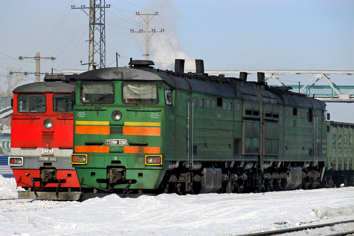 Западно-Сибирская железная дорога, № 2ТЭ10М-3260 — 