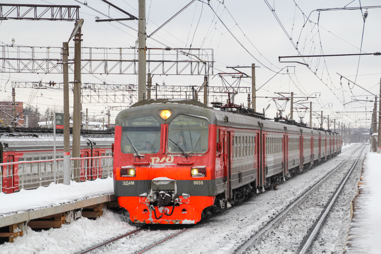 Московская железная дорога, № ЭД4М-0055 — 