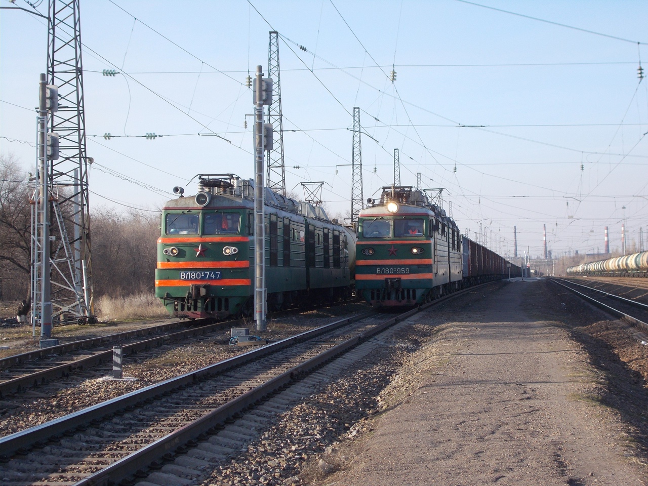 Северо-Кавказская железная дорога, № ВЛ80К-747 — ; Северо-Кавказская железная дорога, № ВЛ80Т-959 — 